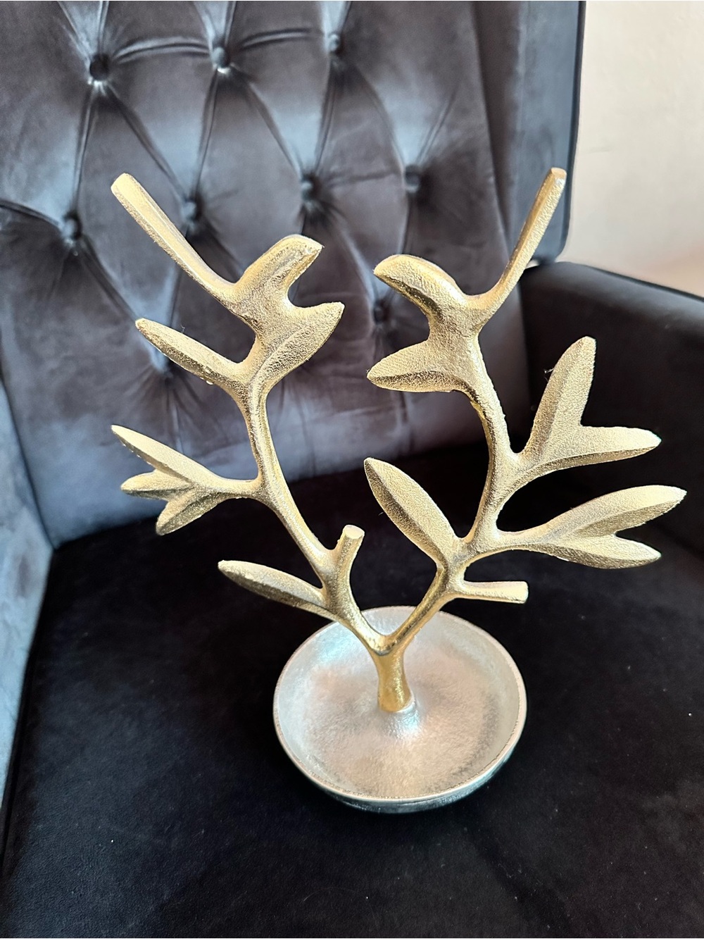 Gold Branch Jewelry Tree Organizer - Home Wall Decor Hooks